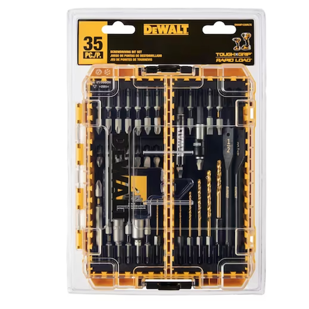 DeWALT RAPID LOAD 35 Piece Accessory Sets with ToughCase  from GME Supply